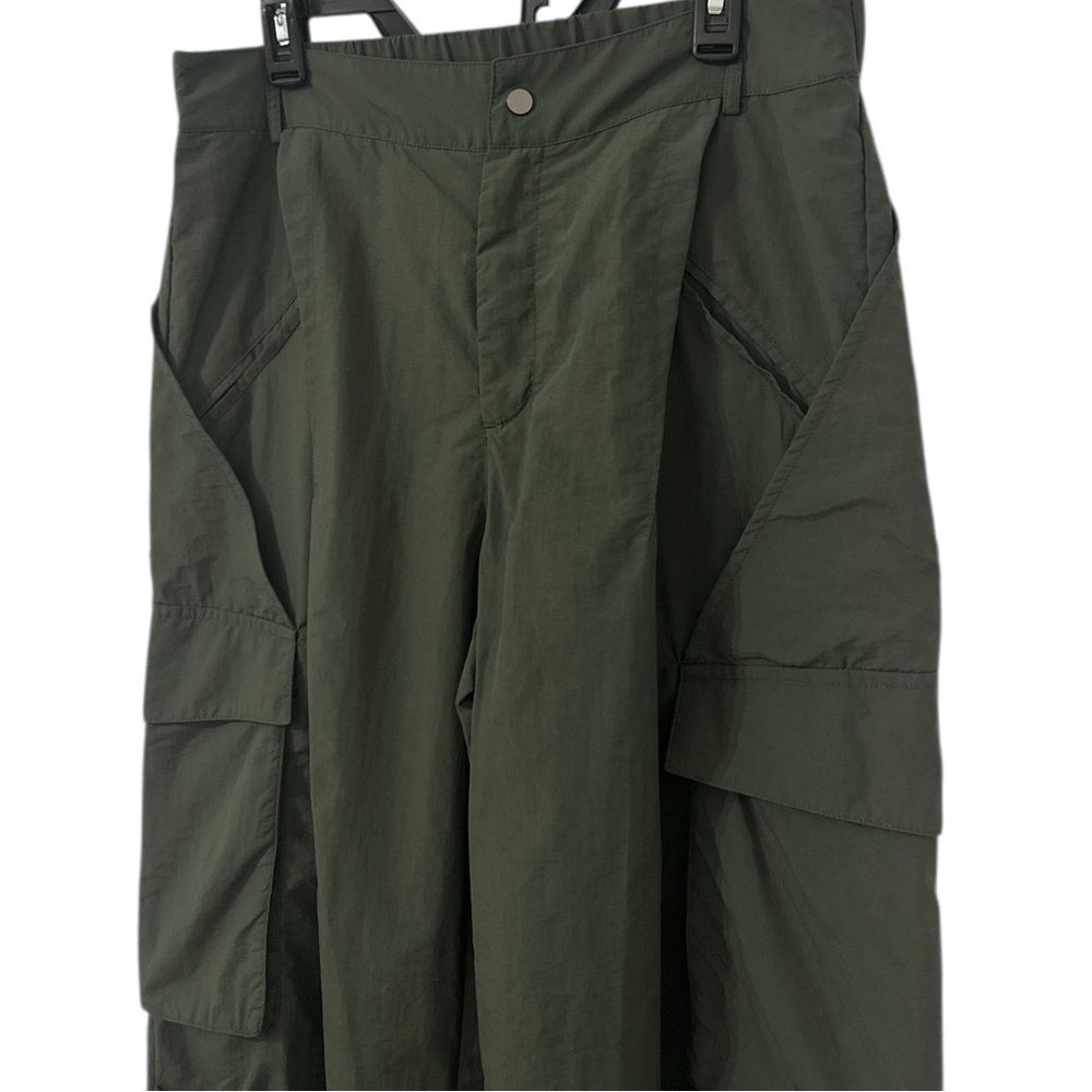HALARA Mid Rise Button Zipper Side Pocket Wide Leg Casual Cargo Pants XL X-LARGE - Picture 7 of 11